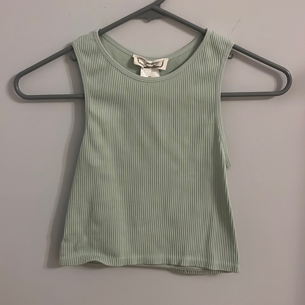 hippie rose xs green top